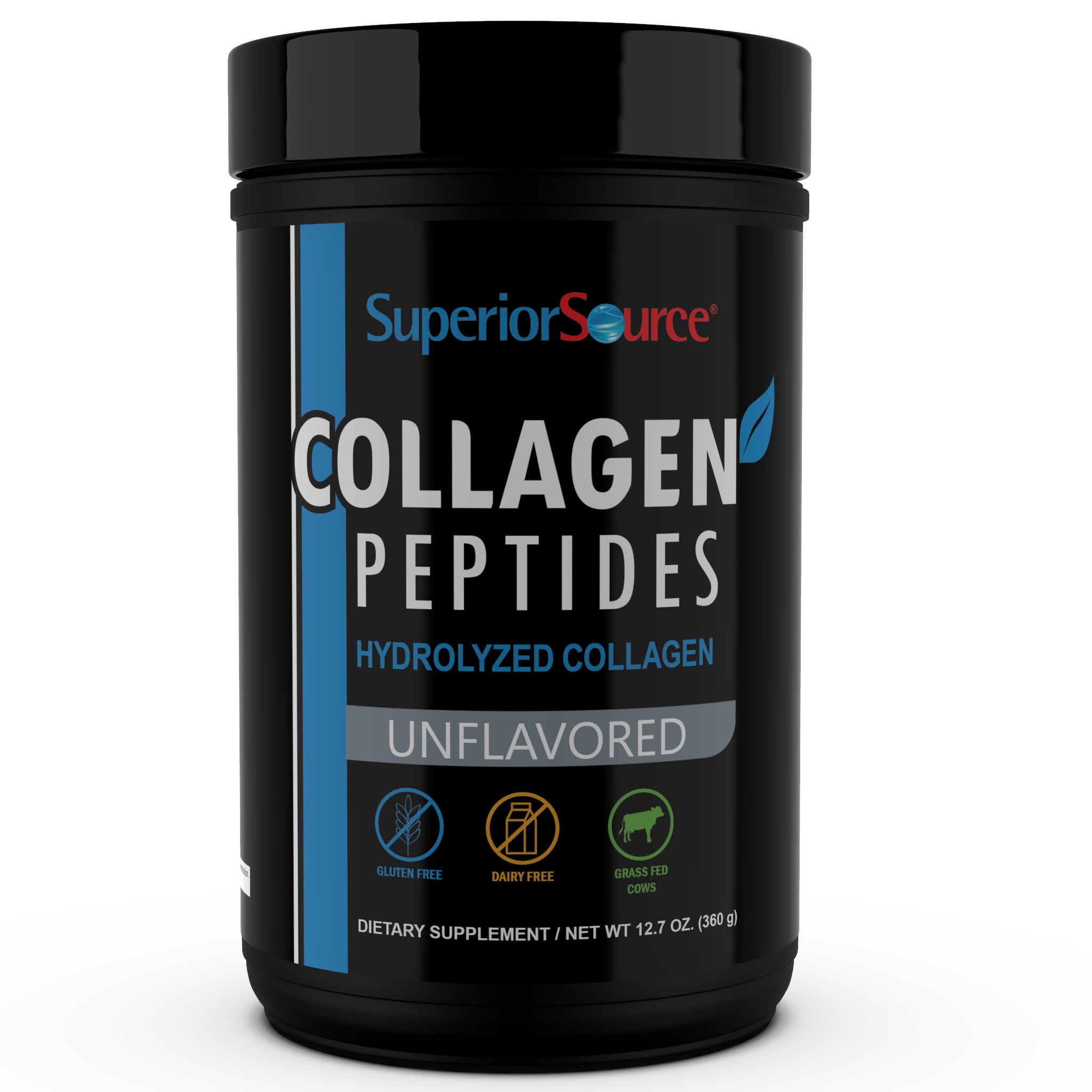 Superior Source Collagen Peptides Powder, Unflavored, 12.7 oz - High-quality Collagen Powder by Superior Source at BariatricPal Store
