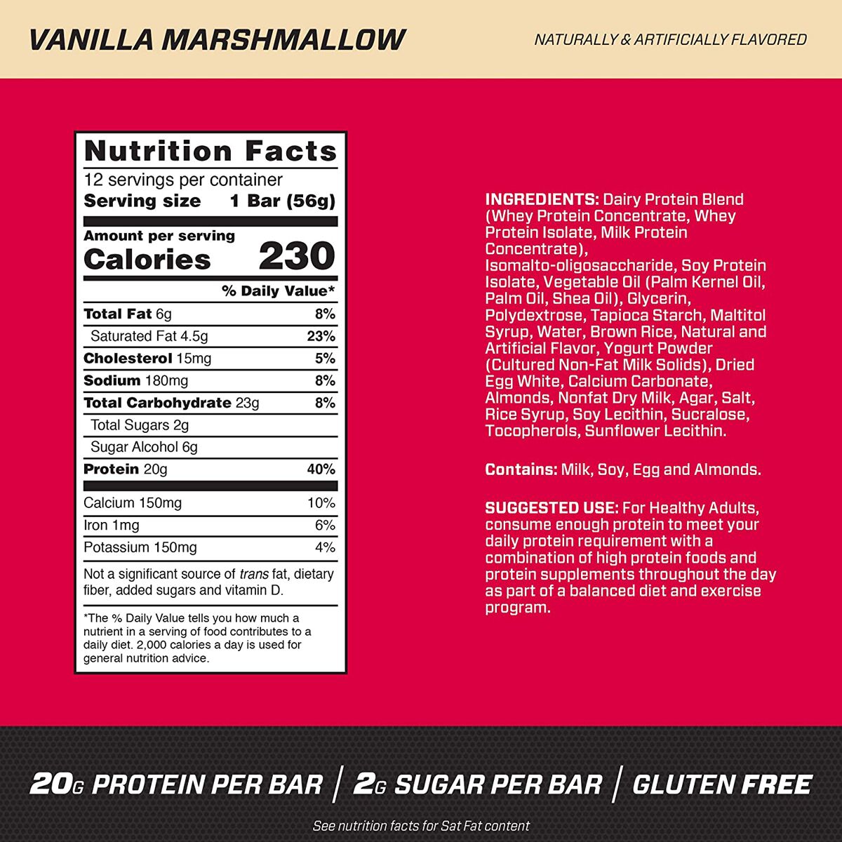 #Flavor_Vanilla Marshmallow #Size_12 bars