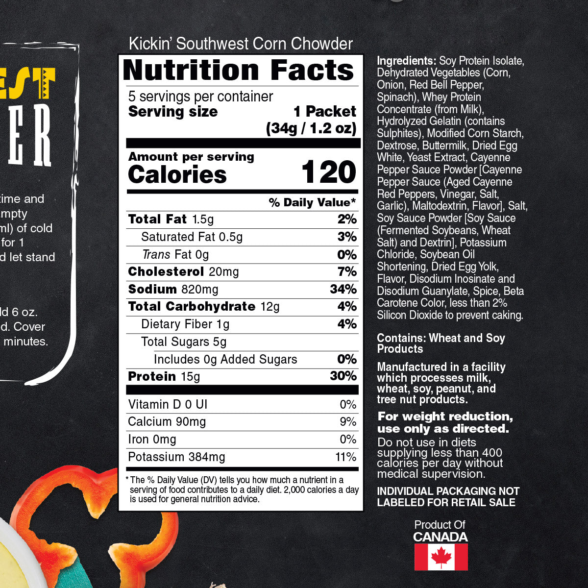 Inspire Southwest Corn Chowder - 15g Protein by Bariatric Eating - High-quality Hot Meals by Bariatric Eating at BariatricPal Store