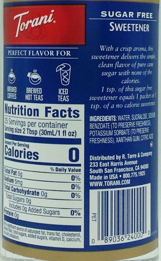 #Flavor_Sweetener (plastic) #Size_750 ml (25.4 oz)