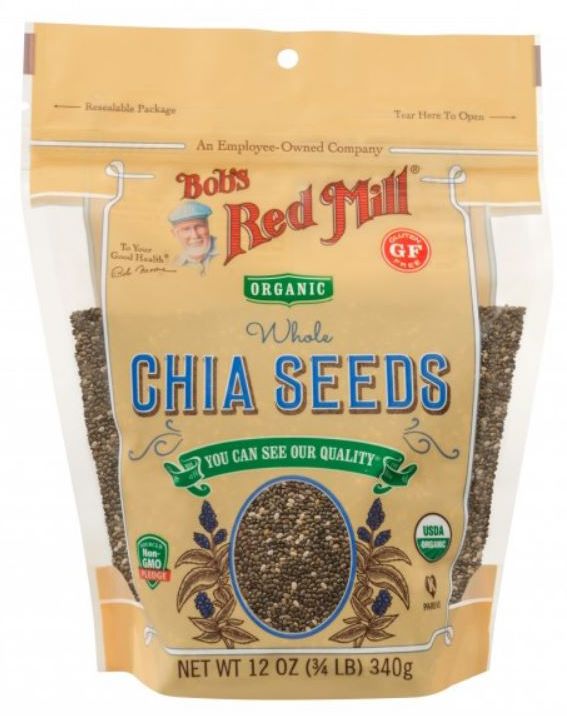 Bob's Red Mill Chia Seed, Organic, Whole 12 oz. - High-quality Oils/EFAs by Bob's Red Mill at 