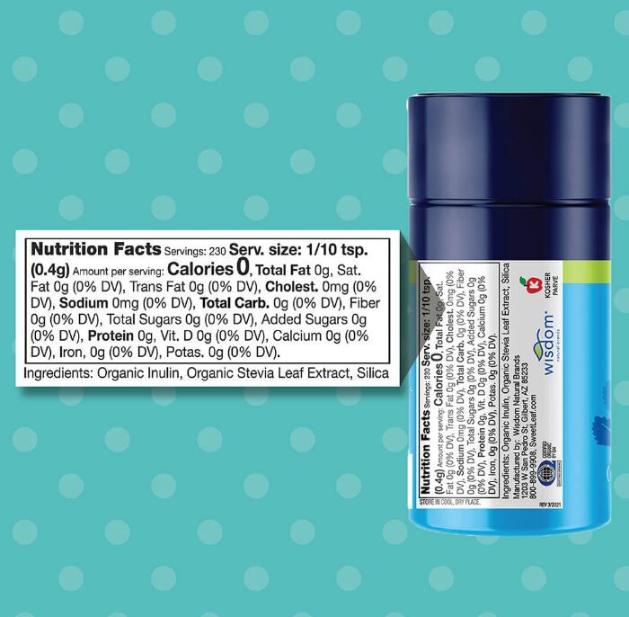 SweetLeaf Organic Stevia Sweetener Powder 3.2 oz. (92g) - High-quality Kosher by SweetLeaf at BariatricPal Store