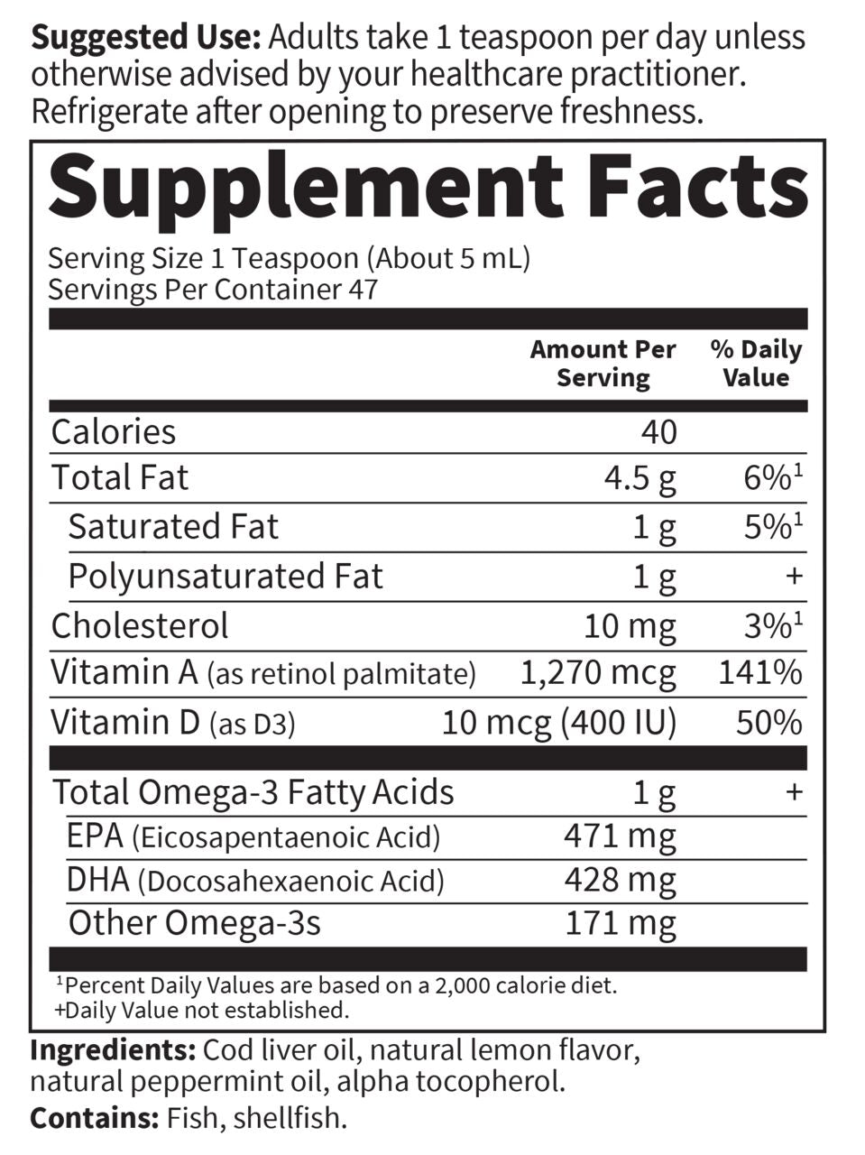 #Flavor_Olde World Icelandic Cod Liver Oil, Lemon Mint #Size_8 fl. oz.