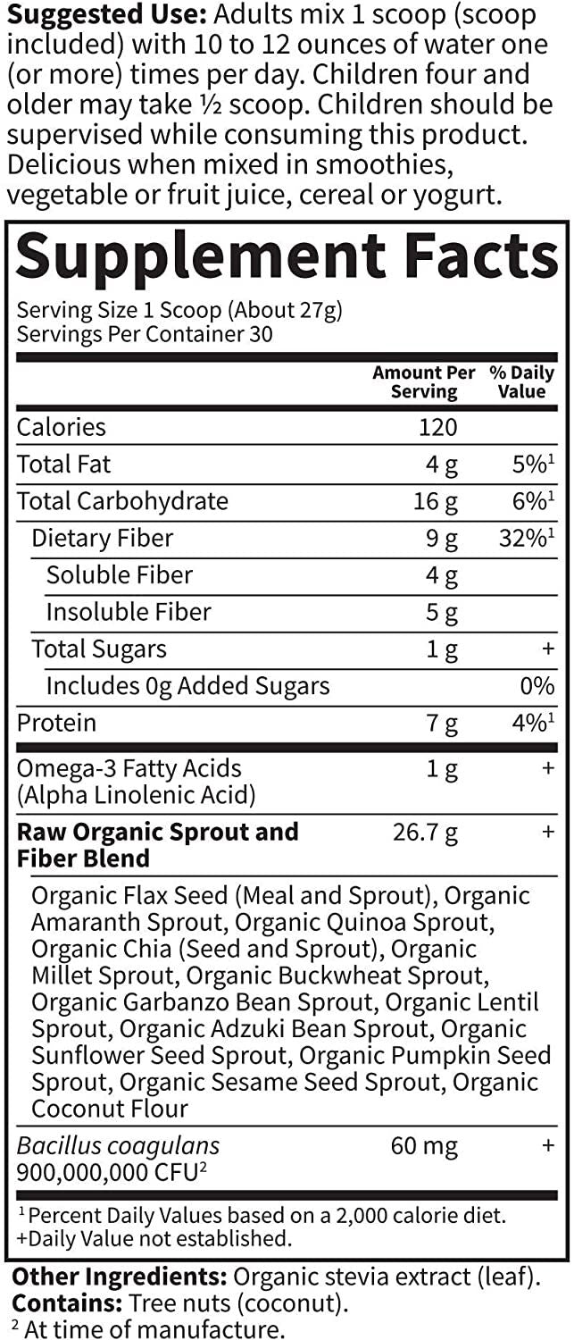 Garden of Life RAW Fiber 803 grams - High-quality Fiber by Garden of Life at BariatricPal Store