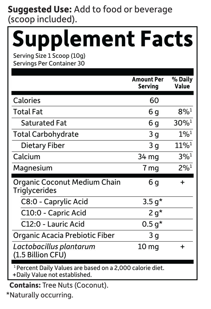 Garden of Life Dr. Formulated Keto Organic MCT Powder 300 grams - High-quality Oils/EFAs by Garden of Life at BariatricPal Store