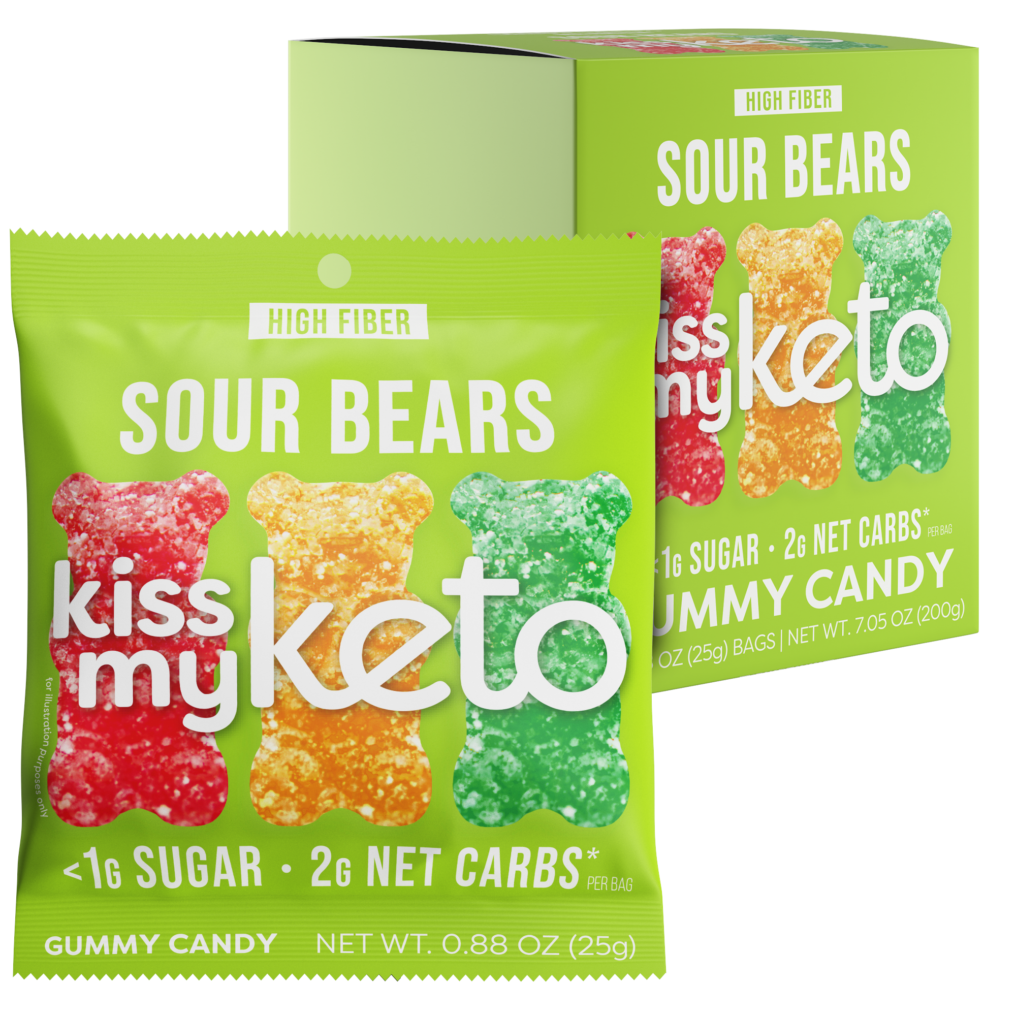 Kiss My Keto Keto Gummies - Sour Bears - High-quality Gummies by Kiss My Keto at BariatricPal Store