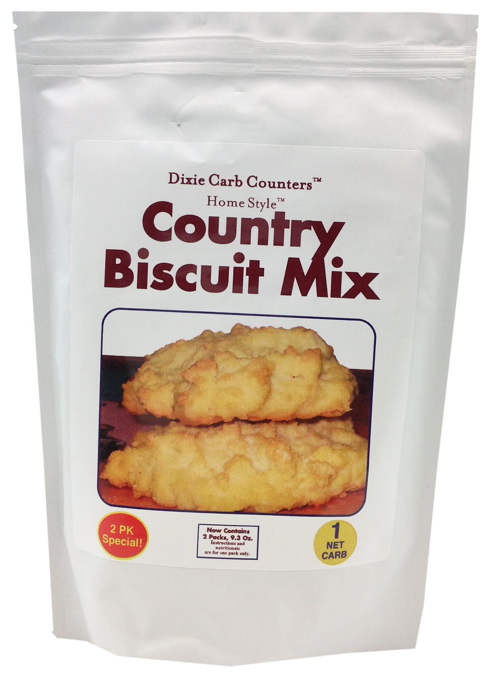 Dixie USA Carb Counters Country Biscuit Mix 9.3 oz. - High-quality Baking Products by Dixie USA at BariatricPal Store