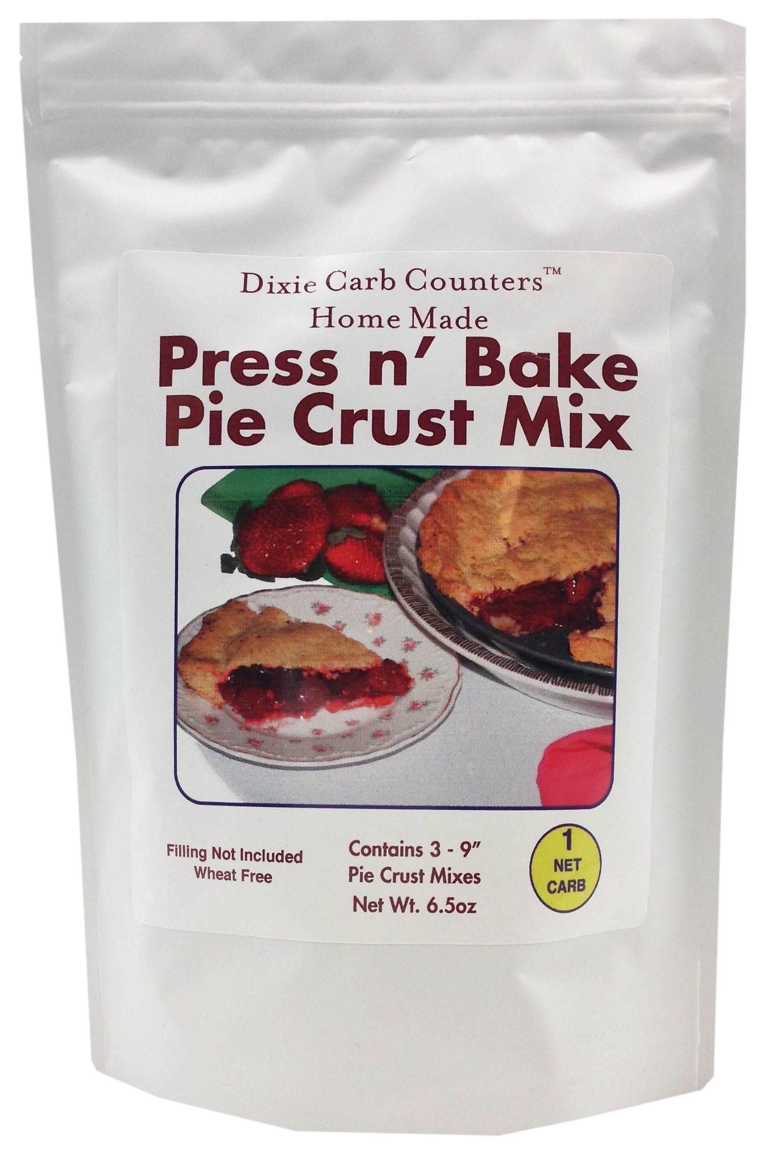 Dixie USA Carb Counters Press n' Bake Pie Crust Mix 6.5 oz. - High-quality Baking Products by Dixie USA at BariatricPal Store