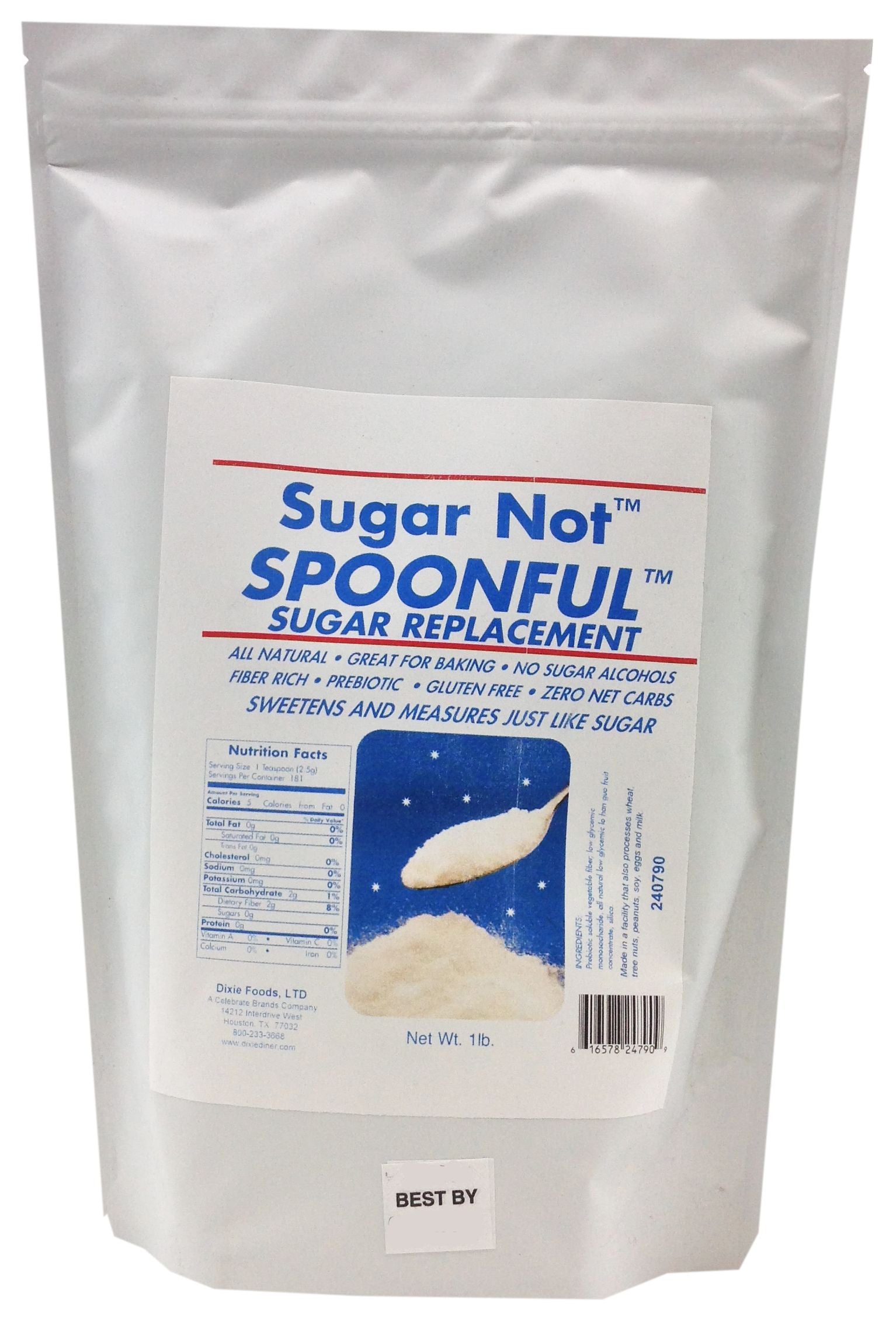 Dixie USA Sugar Not Spoonful Sugar Replacement 1 lb - High-quality Gluten Free by Dixie USA at BariatricPal Store