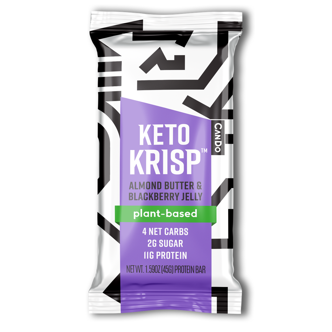 Keto Krisp Protein Bar by CanDo - Almond Butter Blackberry Jelly - High-quality Protein Bars by CanDo at 