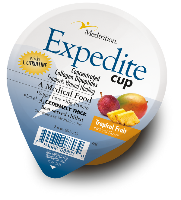 Expedite 10g Collagen Protein Cup with L-Citrulline by Medtrition - Tropical Fruit