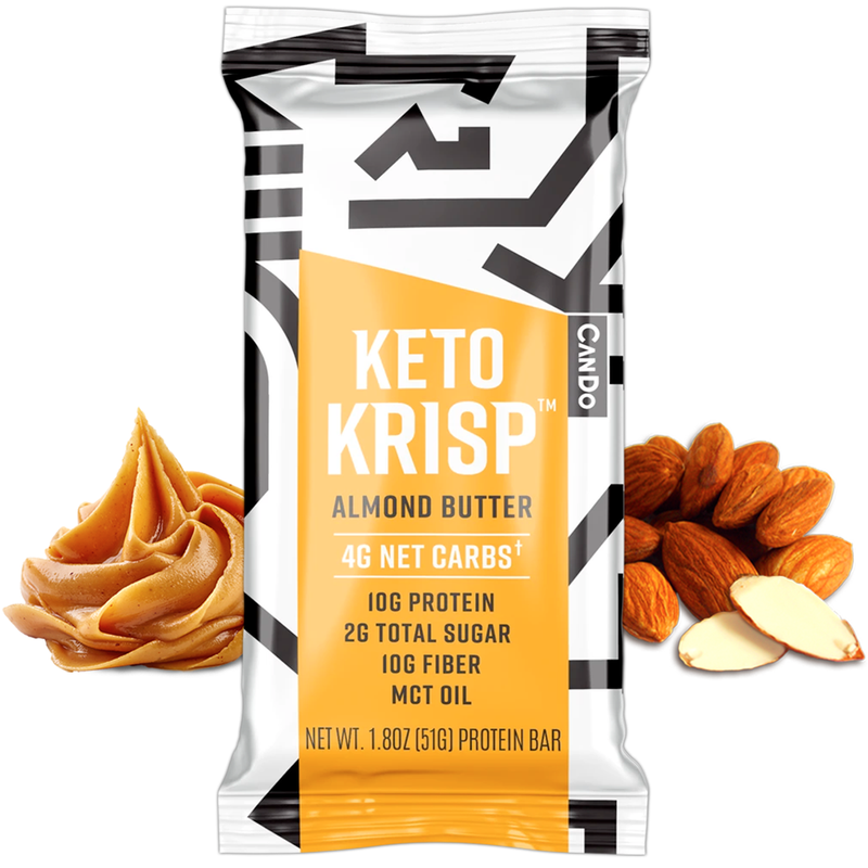 Keto Krisp Protein Bar by CanDo - Almond Butter - High-quality Protein Bars by CanDo at 