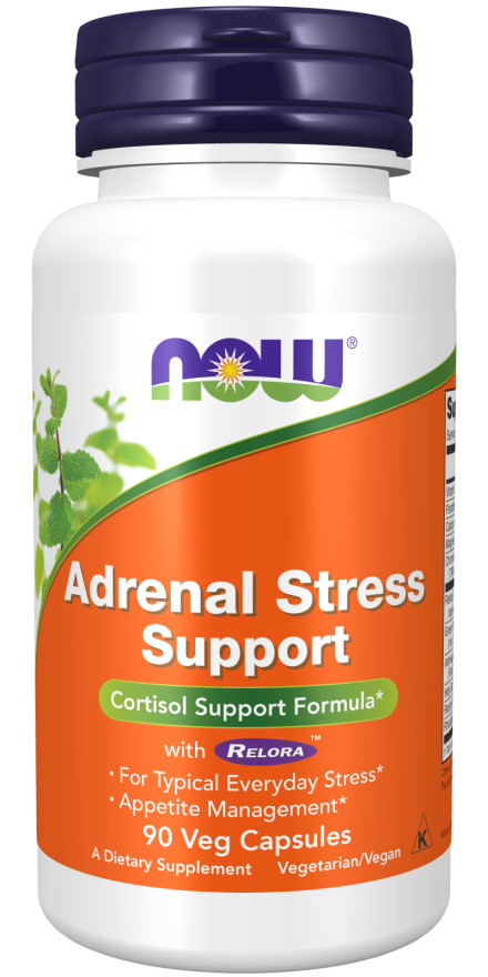 NOW Adrenal Stress Support with Relora™ 90 veg capsules - High-quality Diet and Weight Loss by NOW at BariatricPal Store