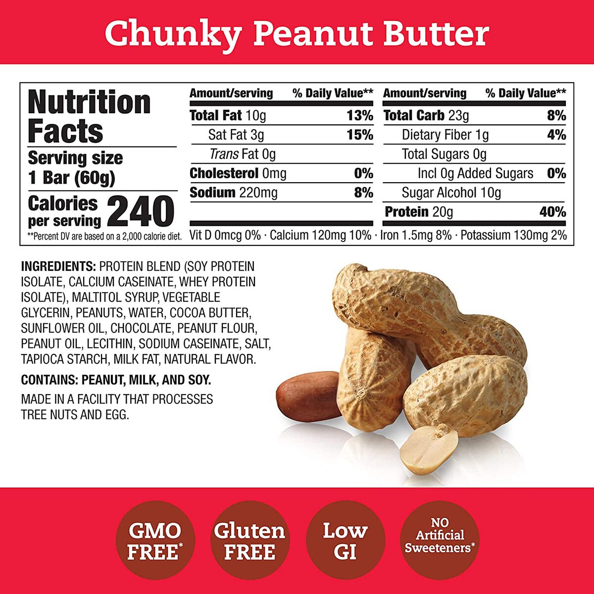 #Flavor_Chunky Peanut Butter, Chocolate Dipped #Size_10 bars