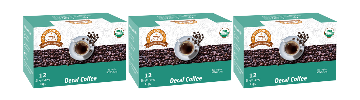Alex's Low Acid Organic Coffee™ K-Cups - Decaf - High-quality Coffee by Alex's Low Acid Coffee at 