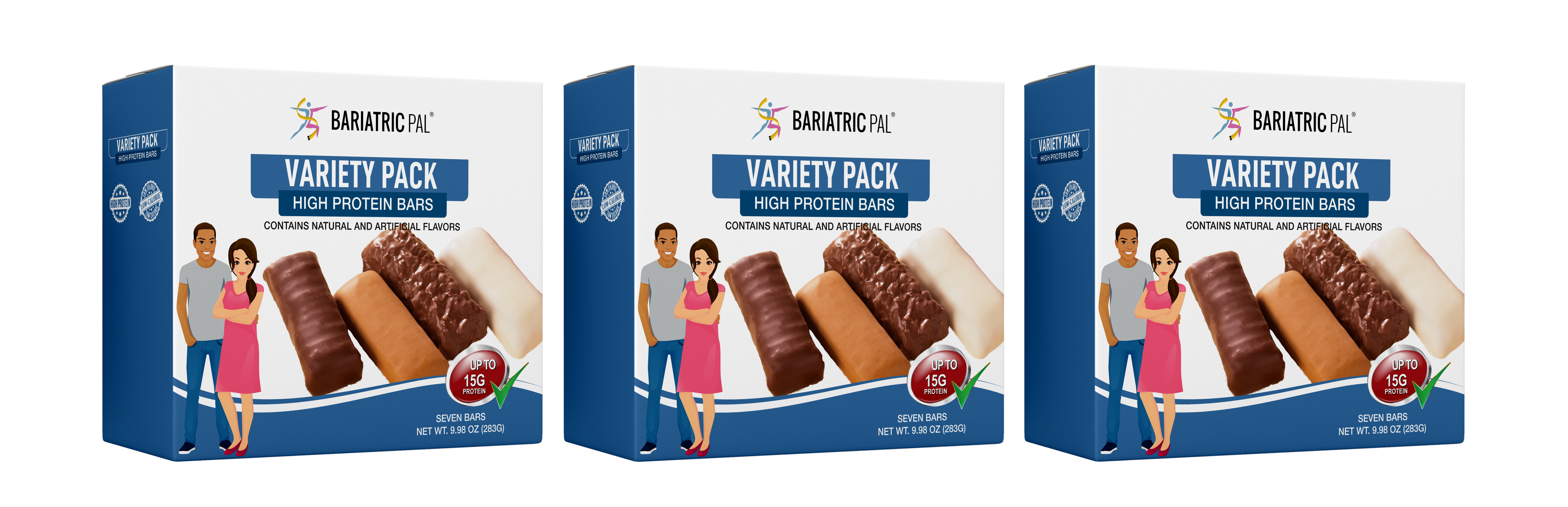 BariatricPal High Protein Bars - Variety Pack - High-quality Protein Bars by BariatricPal at 