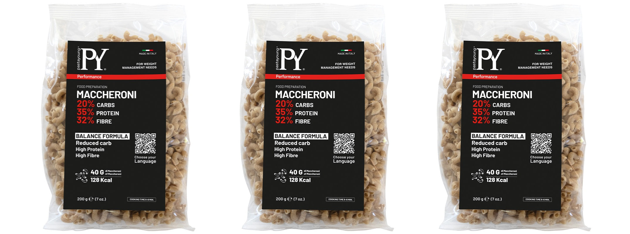 Reduced Carb Balanced Formula Pasta by Pasta Young - Maccheroni - High-quality Pasta by Pasta Young at 