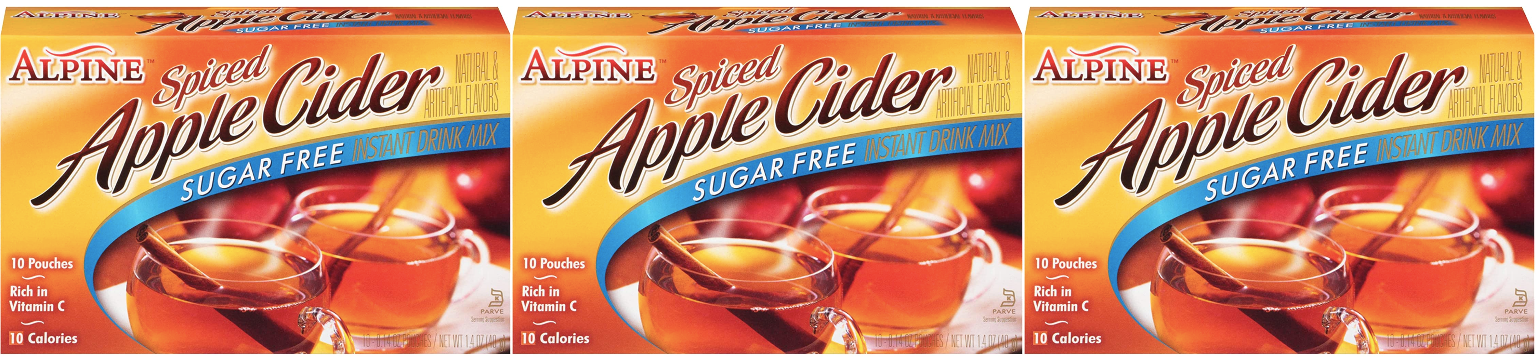 Alpine Cider Sugar Free Spiced Apple Cider 10 pouches - High-quality Beverages by Alpine Cider at BariatricPal Store