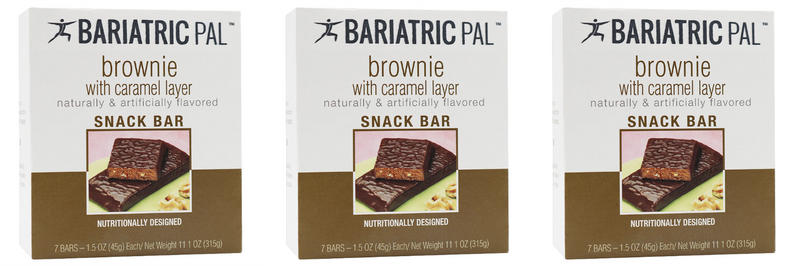 BariatricPal 10g Protein Snack Bars - Brownie with Caramel Layer - High-quality Protein Bars by BariatricPal at 