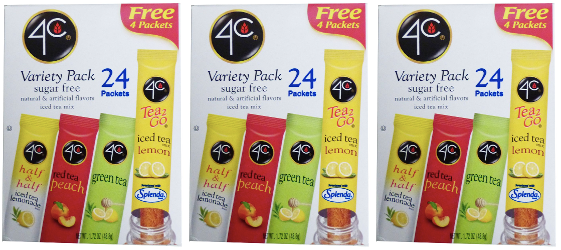 4C Sugar Free Iced Tea Drink Mix Sticks (24 stick box) - High-quality Beverages by 4C at BariatricPal Store