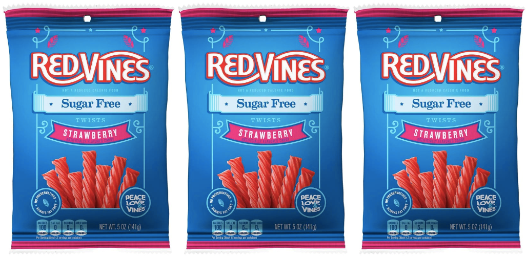 American Licorice Company Sugar Free Red Vines 5oz Bag - High-quality Kosher by American Licorice Company at 