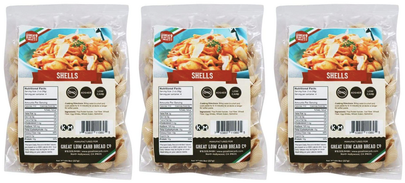 Great Low Carb Pasta - Shells - High-quality Pasta by Great Low Carb Bread Co. at 