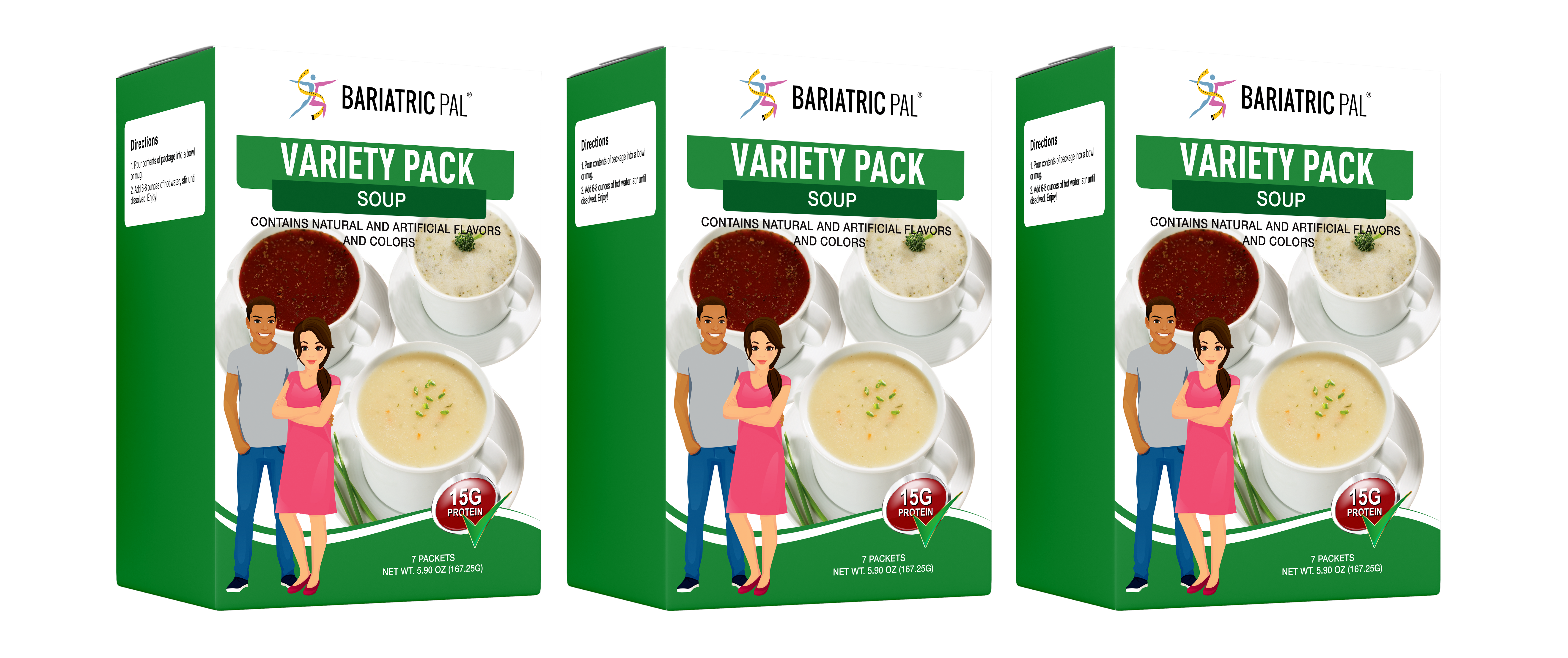 BariatricPal 15g Protein Soup - Variety Pack - High-quality Soups by BariatricPal at BariatricPal Store