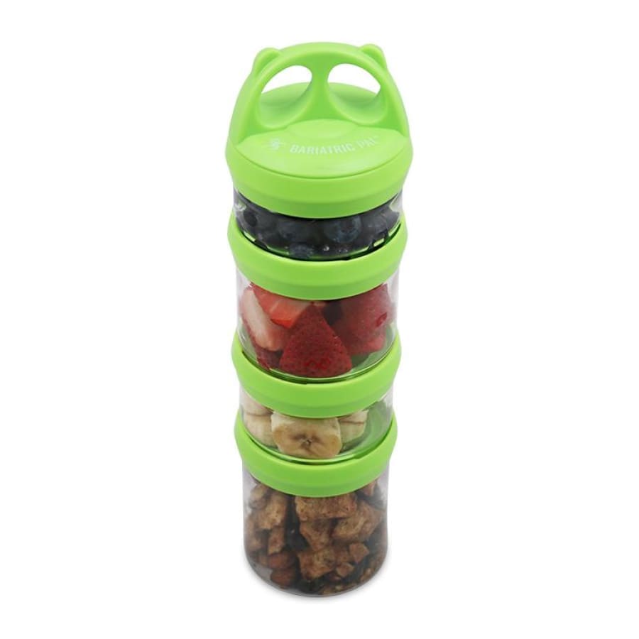 4 Compartment Twist Lock, Stackable, Leak-Proof, Food Storage, Snack Jars & Portion Control Lunch Box by BariatricPal - High-quality Lunch Box by BariatricPal at BariatricPal Store