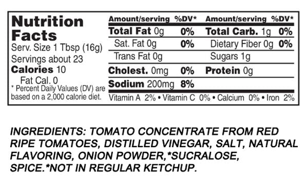 Heinz No Sugar Added Tomato Ketchup 13 oz. - High-quality Kosher by Heinz at BariatricPal Store