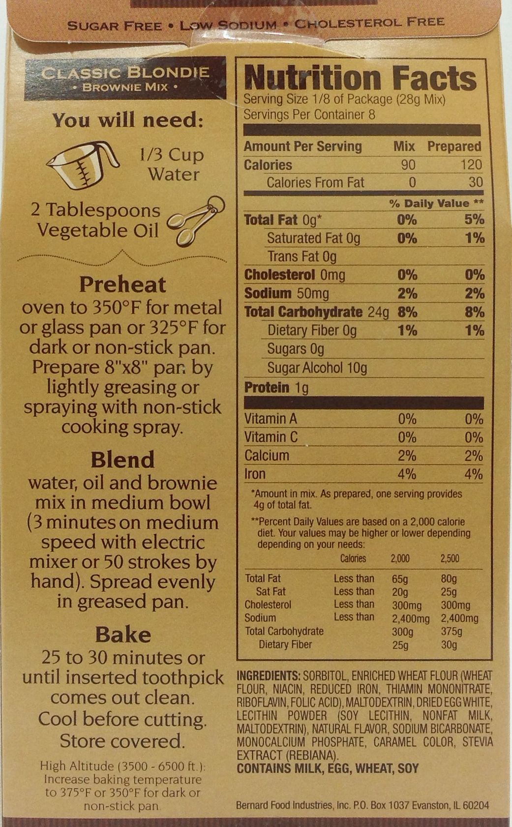 #Flavor_Classic Blondie, Sugar Free #Size_8 oz.