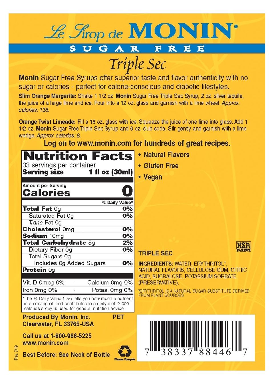 #Flavor_Triple Sec (plastic) #Size_1 liter