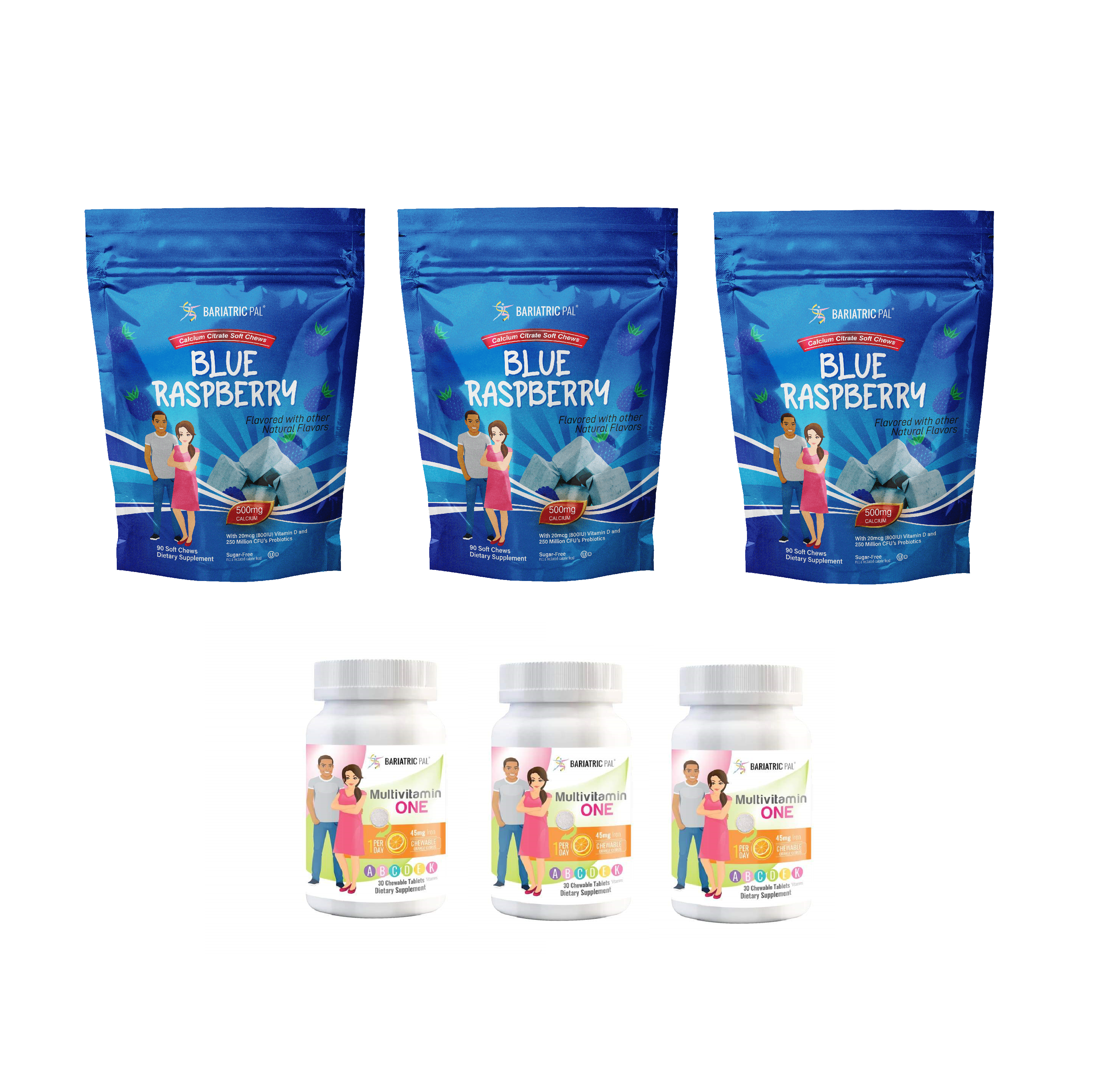 Gastric Band Complete Bariatric Vitamin Pack by BariatricPal - Chewables - High-quality Vitamin Pack by BariatricPal at BariatricPal Store