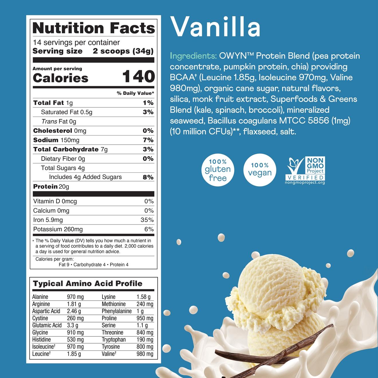 #Flavor_Smooth Vanilla, 1.05lb