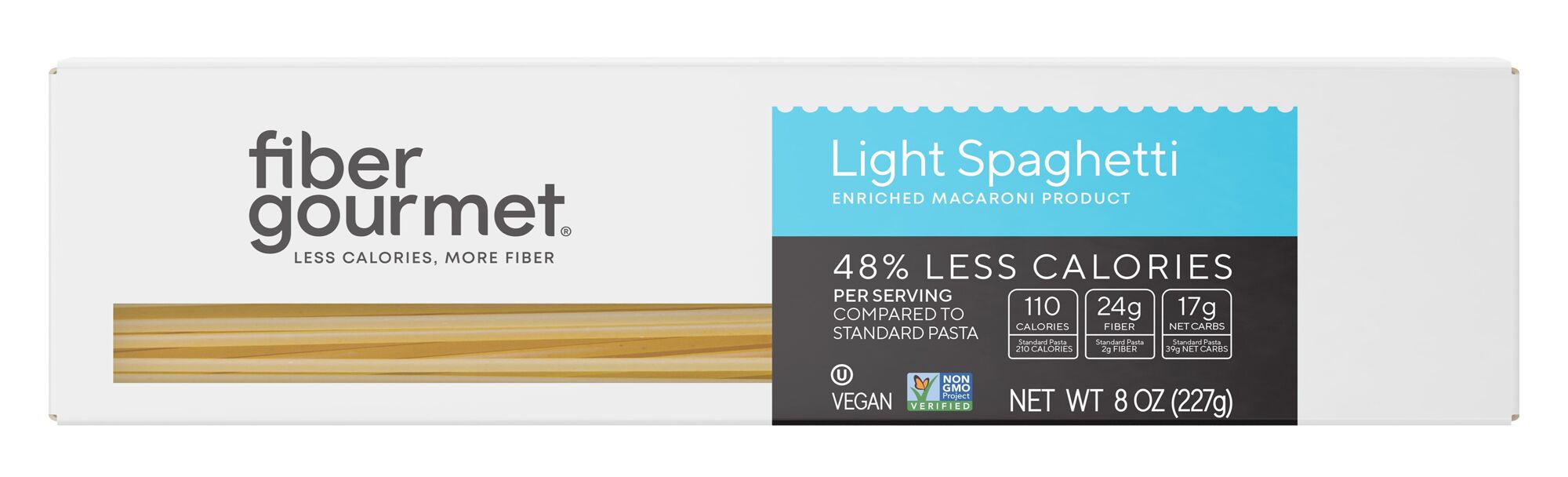 Fiber Gourmet Light Pasta - Spaghetti - High-quality Pasta by Fiber Gourmet at BariatricPal Store