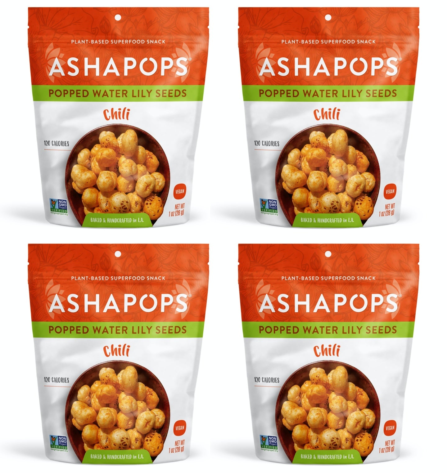 Popped Water Lily Seeds by AshaPops - Chili Lime - High-quality Seed Snacks by AshaPops at BariatricPal Store