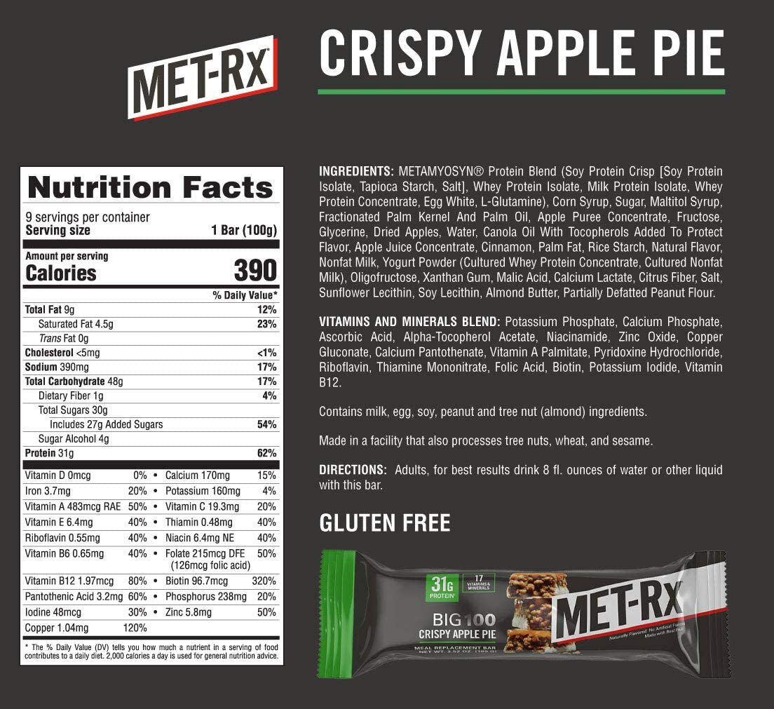 #Flavor_Crispy Apple Pie #Size_9 bars