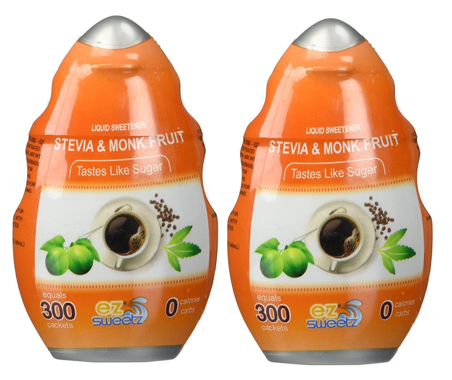 EZ-Sweetz Liquid Sweetener, Stevia & Monk Fruit twin pack - High-quality Sweeteners by EZ-Sweetz at BariatricPal Store