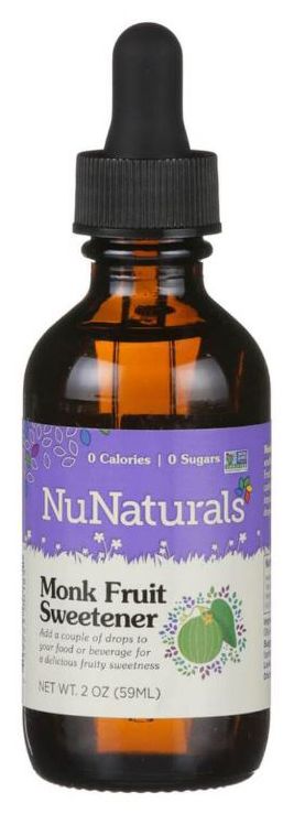 NuNaturals Monk Fruit Liquid Sweetener 2 fl oz. - High-quality Gluten Free by NuNaturals at BariatricPal Store
