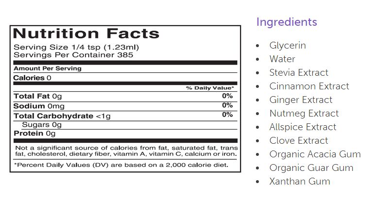 NuNaturals NuStevia Pumpkin Spice Syrup 16 fl oz. - High-quality Syrups by NuNaturals at BariatricPal Store