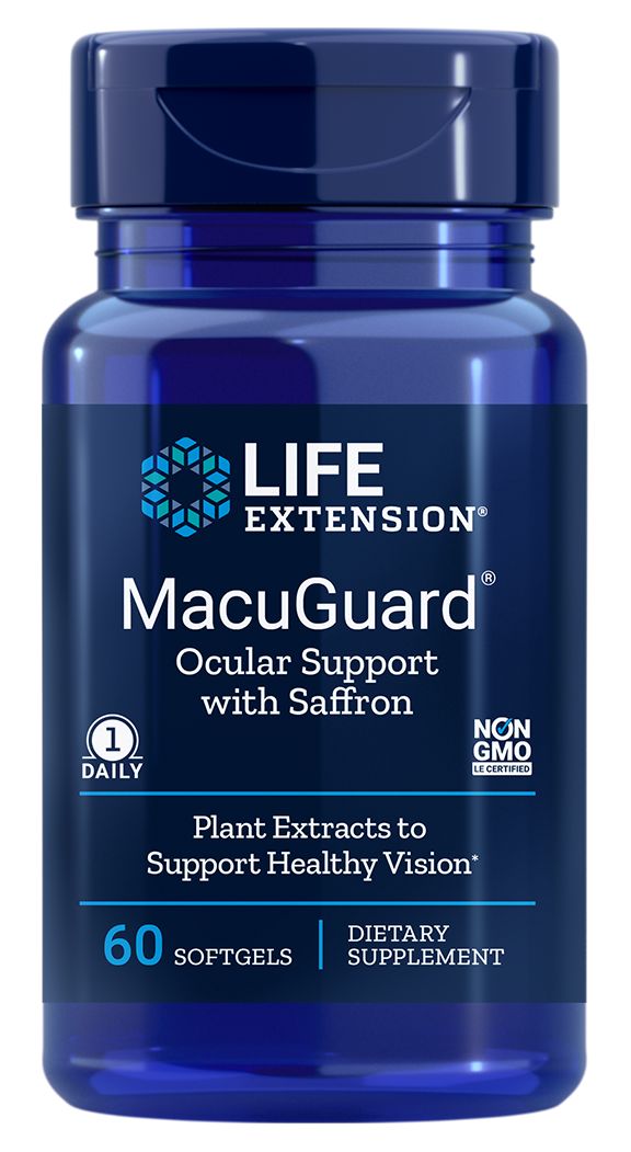 Life Extension MacuGuard Ocular Support with Saffron 60 softgels - High-quality Antioxidants by Life Extension at BariatricPal Store