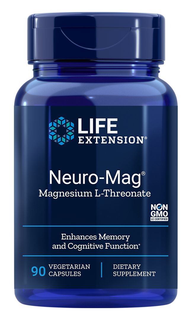 Life Extension Neuro-Mag Magnesium L-Threonate 90 vegetarian capsules - High-quality Minerals by Life Extension at BariatricPal Store