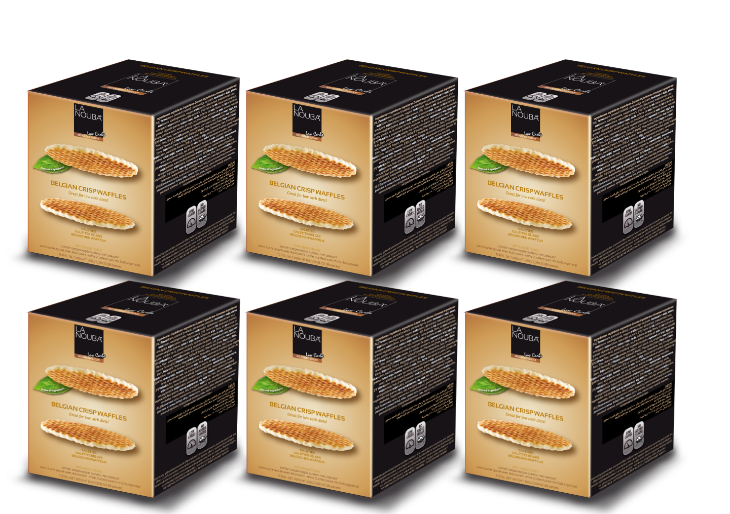 La Nouba Ready-To-Eat Low Carb Belgian Waffles - High-quality Cakes & Cookies by La Nouba at BariatricPal Store