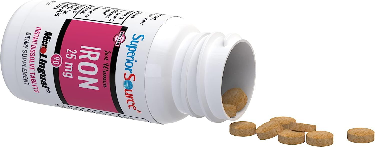 Superior Source Just Women Iron 25mg MicroLingual® Instant Dissolve Tablets - High-quality Iron by Superior Source at BariatricPal Store