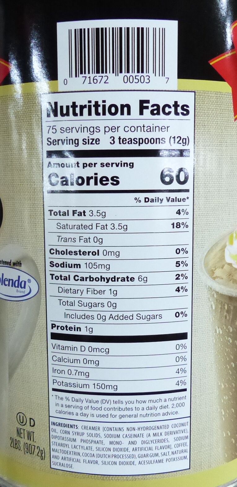 #Flavor_Mocha #Size_2 lb