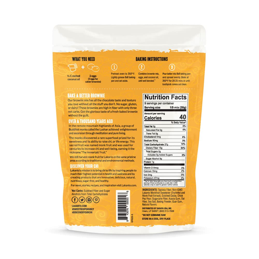 Lakanto Sugar-Free Brownie Mix - High-quality Baking Mix by Lakanto at BariatricPal Store