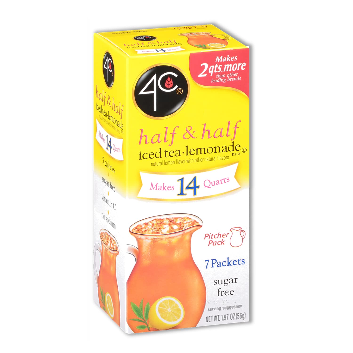 4C Sugar Free Drink Mix Pitcher Pack (7 Packets) - High-quality Beverages by 4C at BariatricPal Store