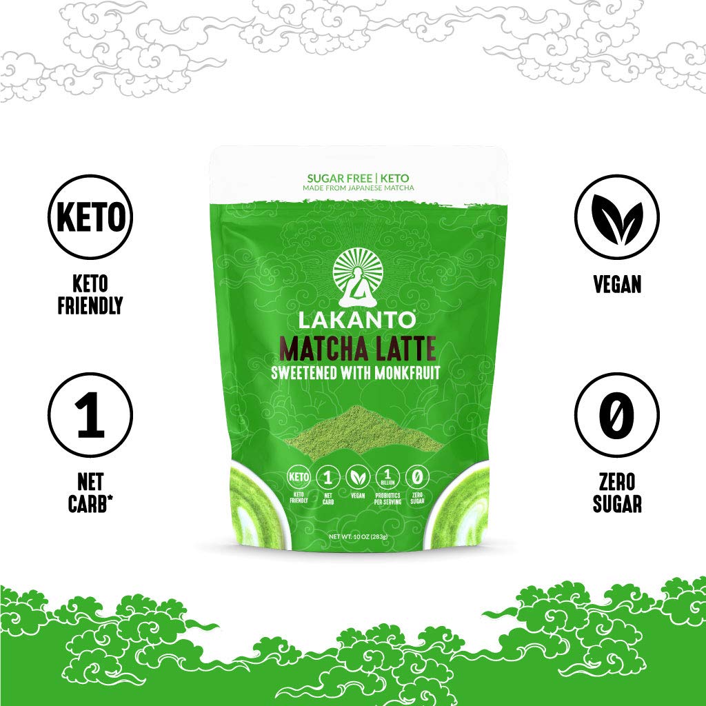 Lakanto Sugar-Free Hot or Cold Matcha Latte Drink - High-quality Hot Drinks by Lakanto at BariatricPal Store