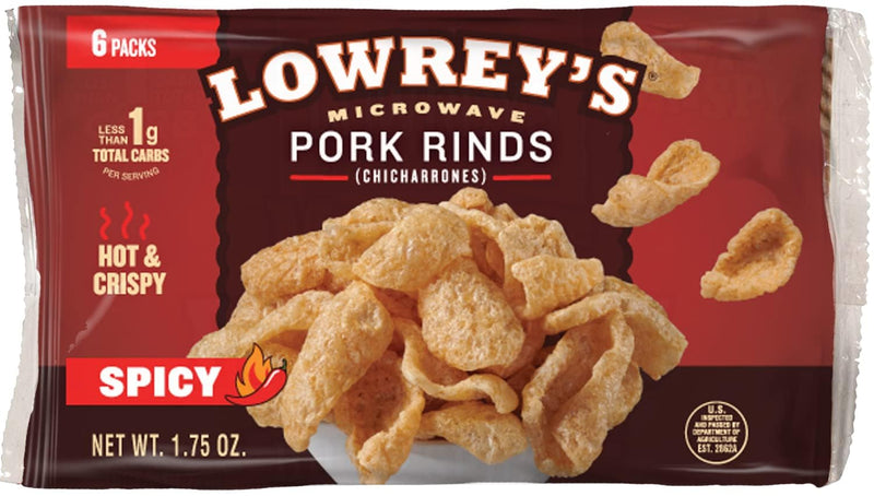 Lowrey's Bacon Curls Microwave Pork Rinds - High-quality Snack Products by Lowrey's at 