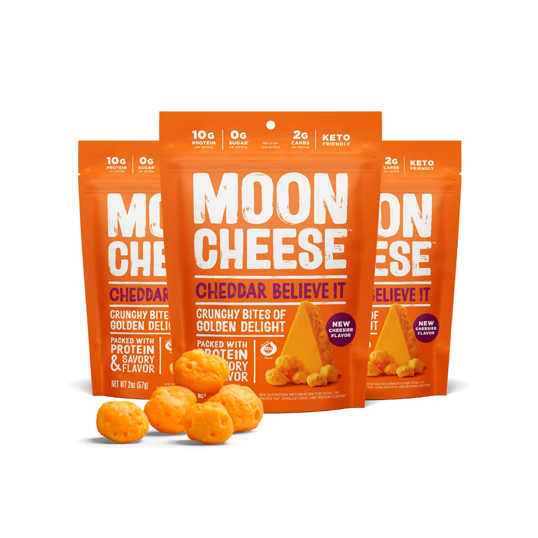 Moon Cheese (2oz.) - Cheddar Believe It - High-quality Cheese Snacks by Moon Cheese at BariatricPal Store