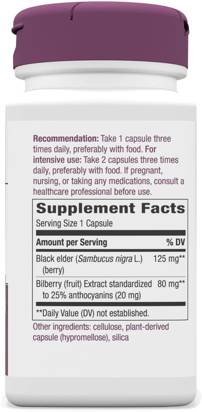 Nature's Way Bilberry Extract 90 vegan capsules - High-quality Herbs by Nature's Way at 
